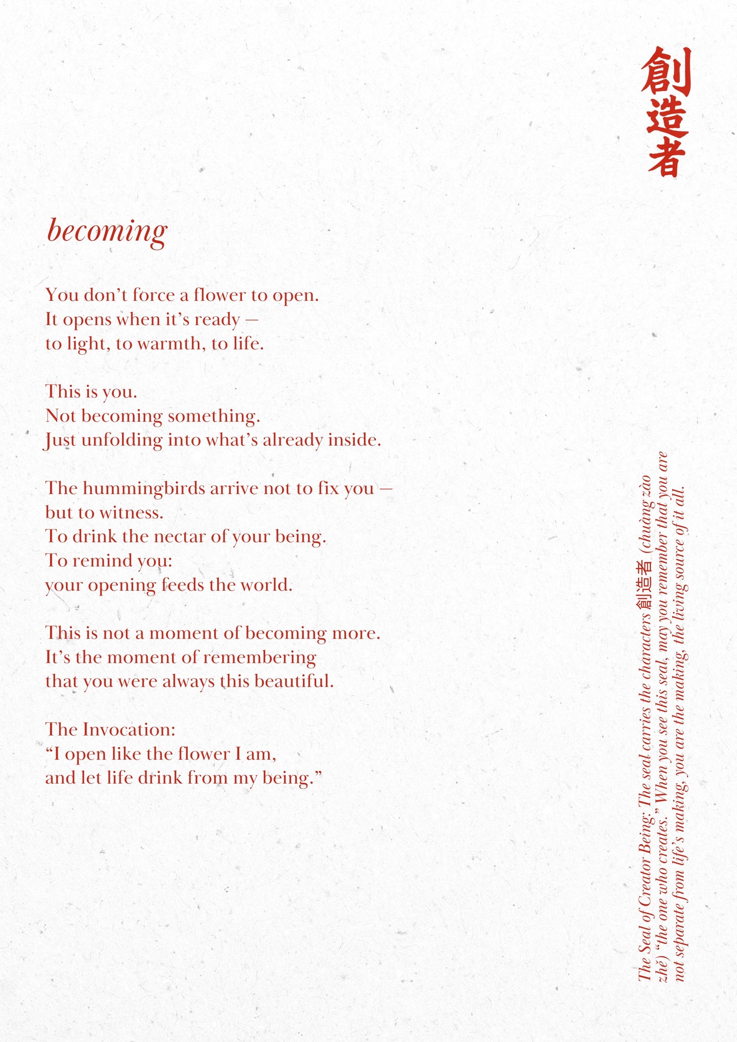 B. Becoming