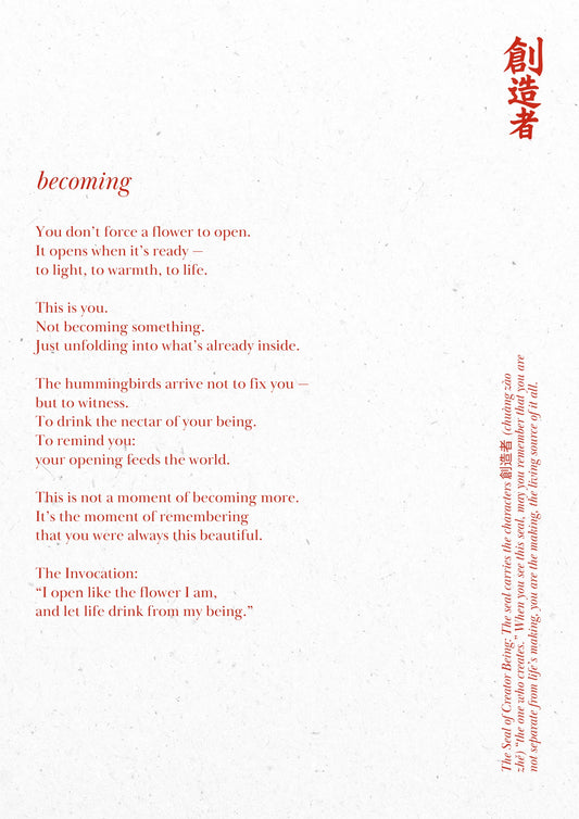 B. Becoming